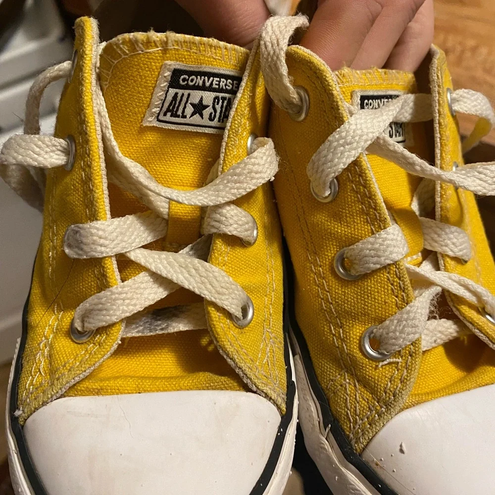 Converse Kids Bright Yellow Sneakers - Picture 2 of 7